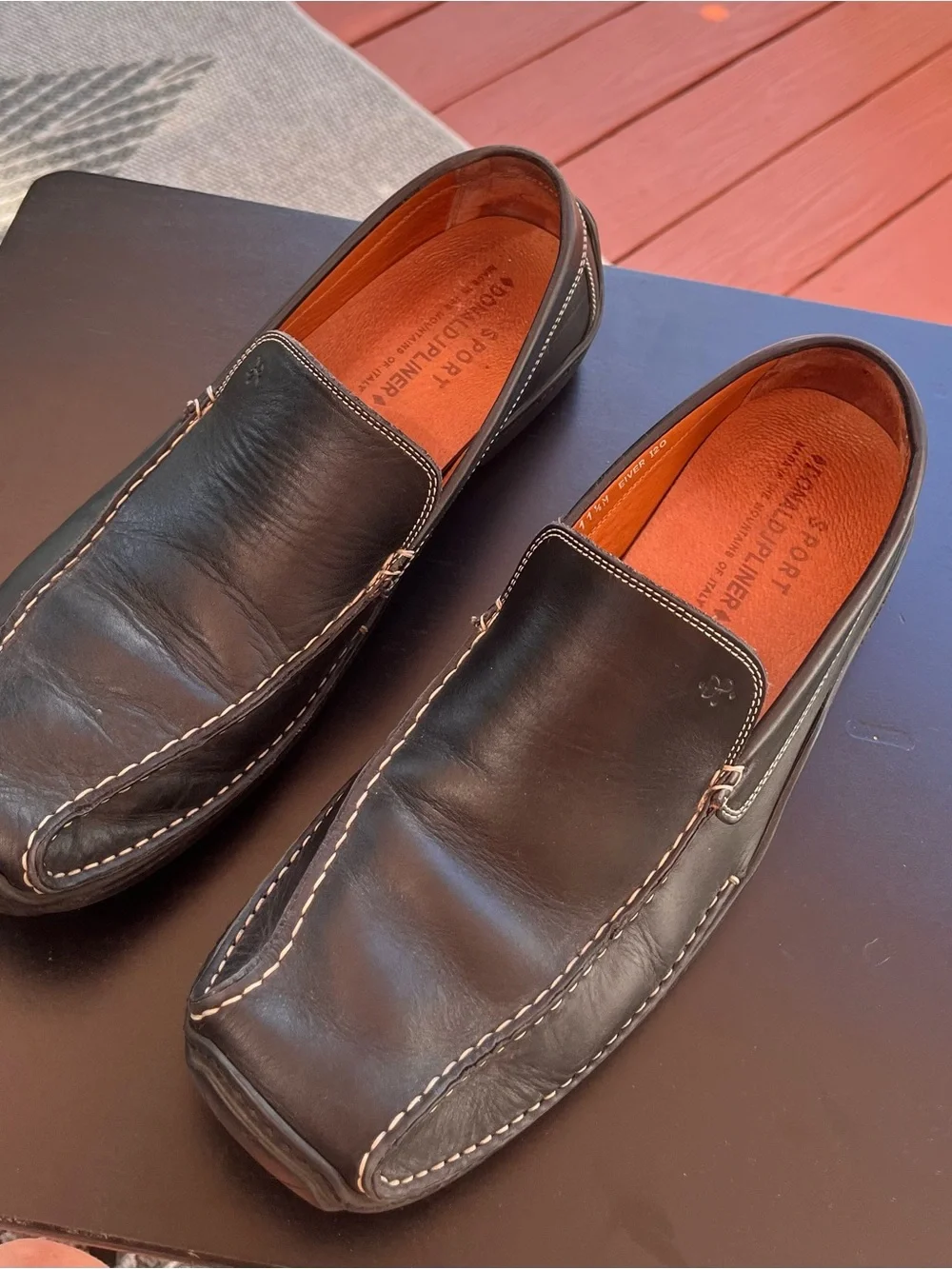 Donald J. Pliner Sport Italian Leather Driving Loafers Men’s 11.5M Black